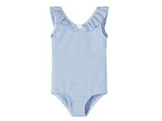 Name It silver lake blue swimsuit neon stripes
